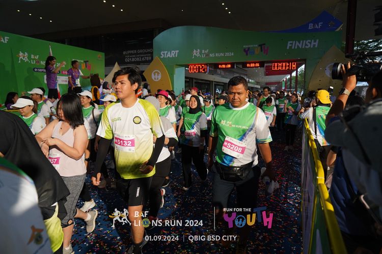Race photo from BAF LIONS RUN 2024