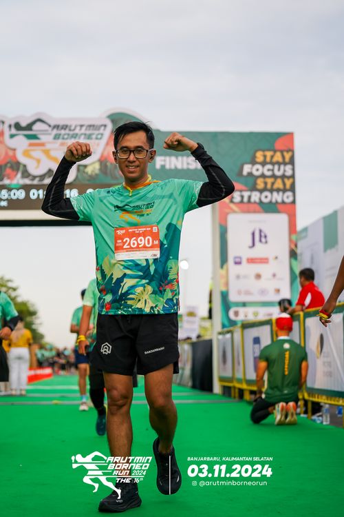Race photo from Arutmin Borneo Run 2024