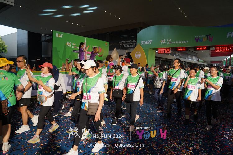 Race photo from BAF LIONS RUN 2024