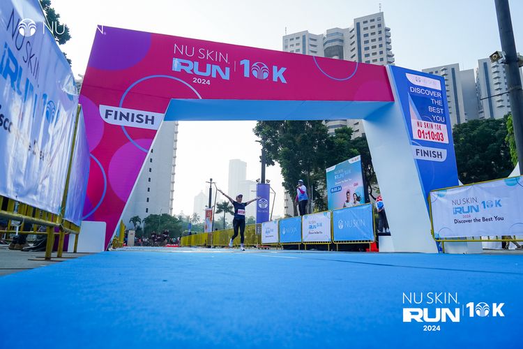 Race photo from Nu Skin Run 10K