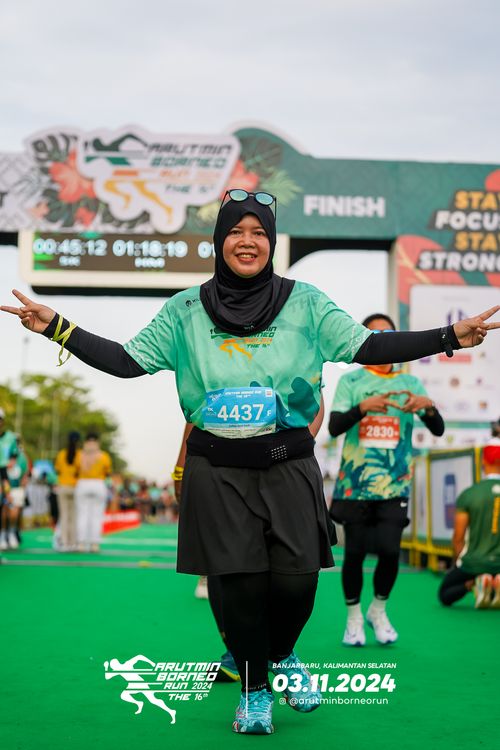 Race photo from Arutmin Borneo Run 2024