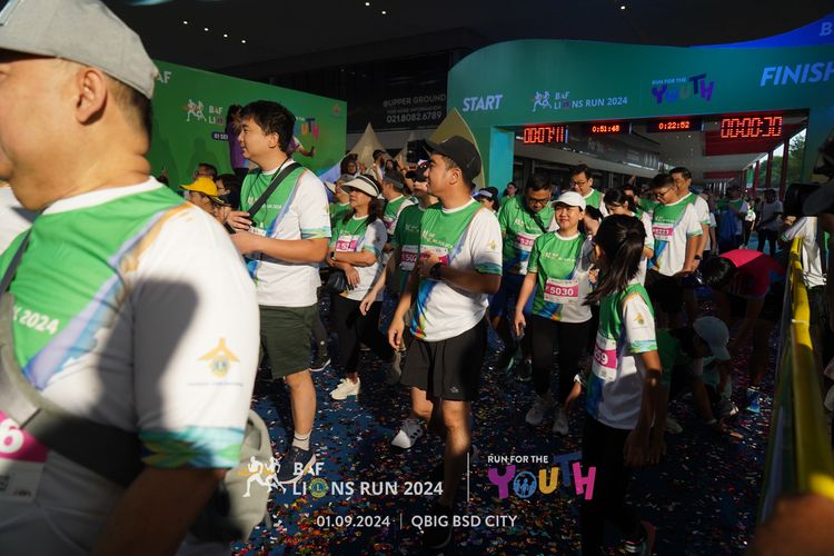 Race photo from BAF LIONS RUN 2024