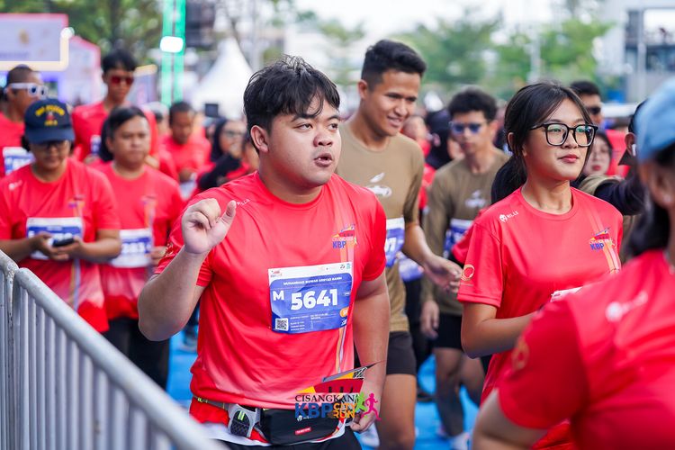Race photo from CISANGKAN KBP CITY RUN 2025