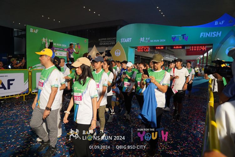 Race photo from BAF LIONS RUN 2024