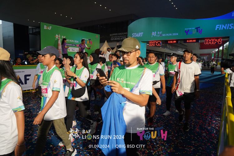 Race photo from BAF LIONS RUN 2024