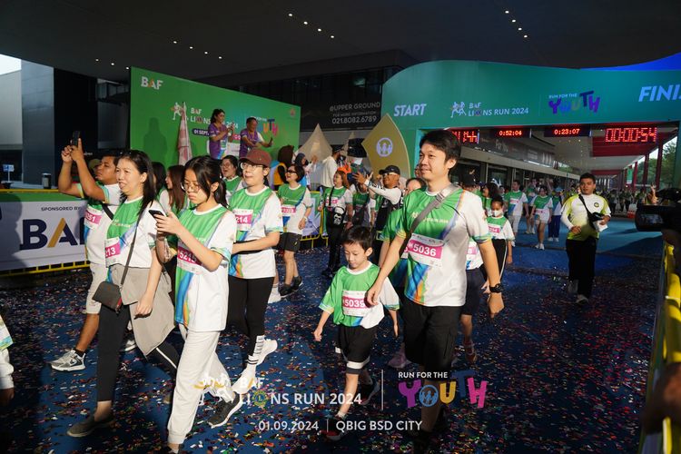 Race photo from BAF LIONS RUN 2024