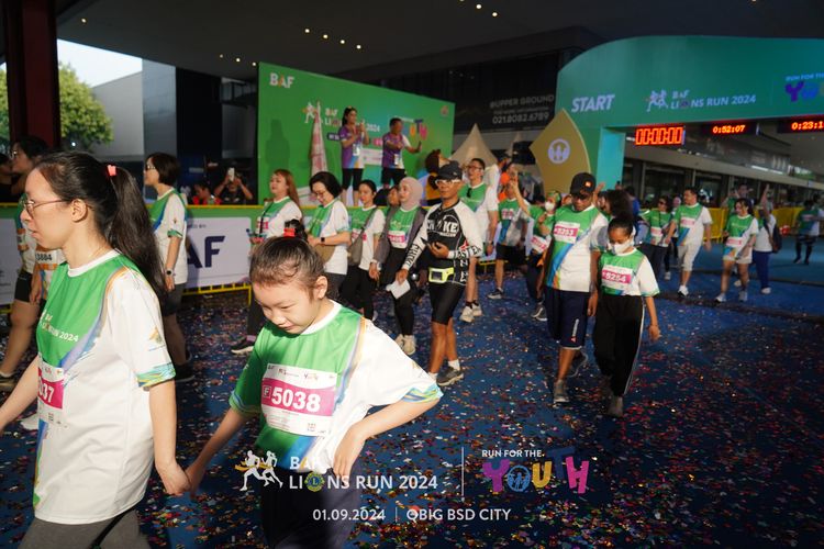 Race photo from BAF LIONS RUN 2024