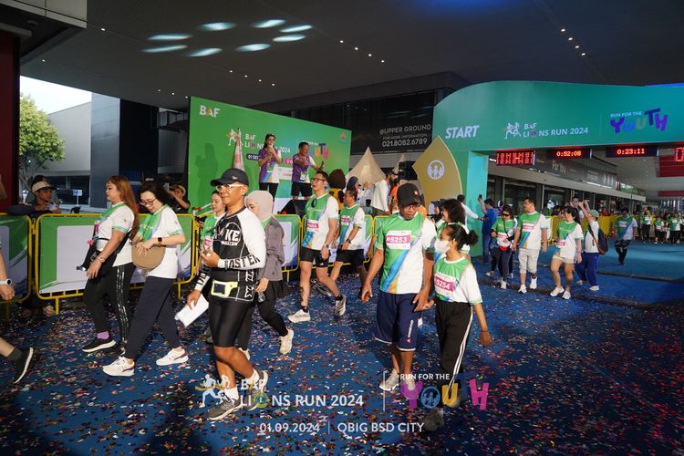 Race photo from BAF LIONS RUN 2024