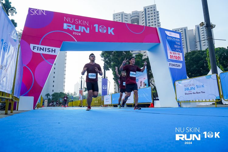 Race photo from Nu Skin Run 10K