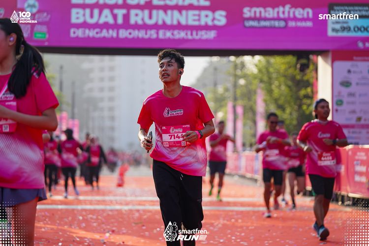 Race photo from Smartfren Run 2025 
