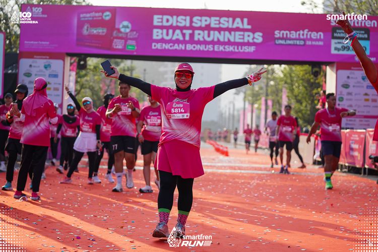 Race photo from Smartfren Run 2025 