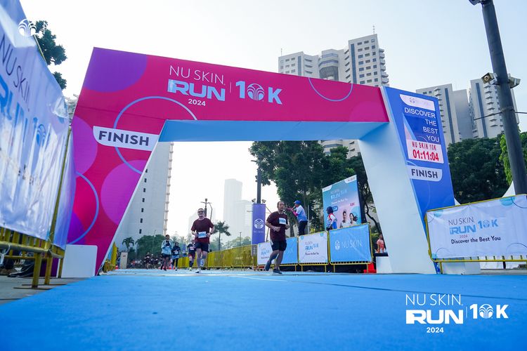 Race photo from Nu Skin Run 10K