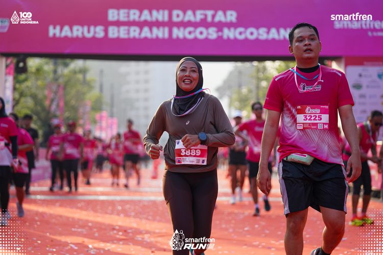 Race photo from Smartfren Run 2025 