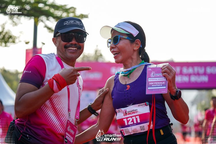 Race photo from Smartfren Run 2025 
