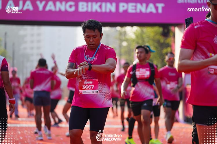 Race photo from Smartfren Run 2025 