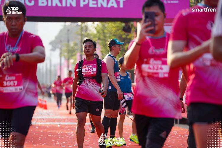 Race photo from Smartfren Run 2025 