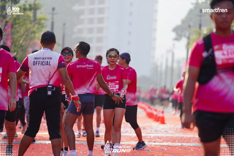 Race photo from Smartfren Run 2025 