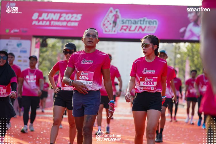 Race photo from Smartfren Run 2025 