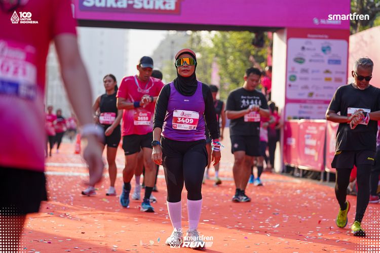 Race photo from Smartfren Run 2025 