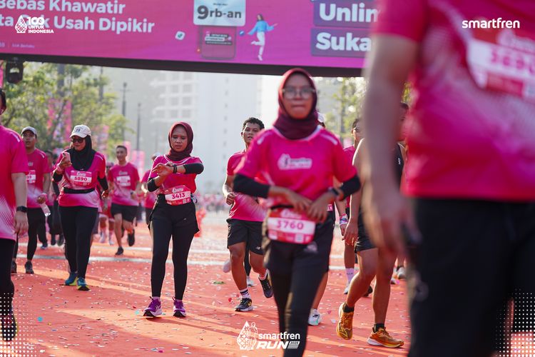 Race photo from Smartfren Run 2025 