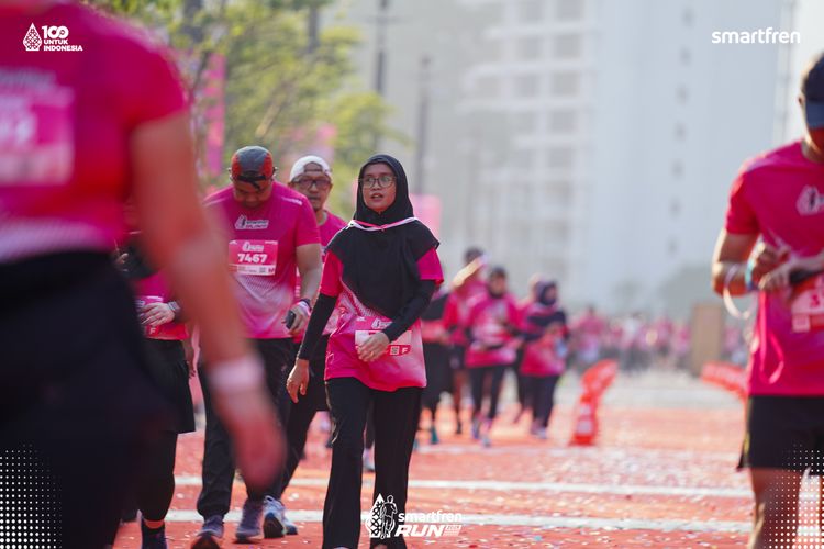 Race photo from Smartfren Run 2025 