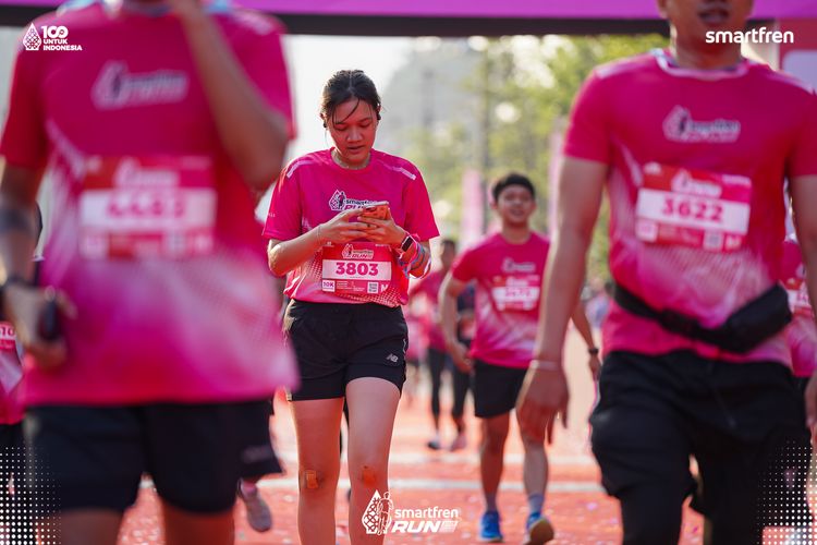 Race photo from Smartfren Run 2025 