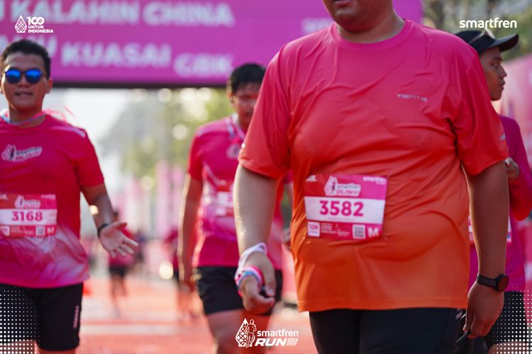 Race photo from Smartfren Run 2025 
