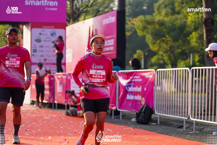 Race photo from Smartfren Run 2025 