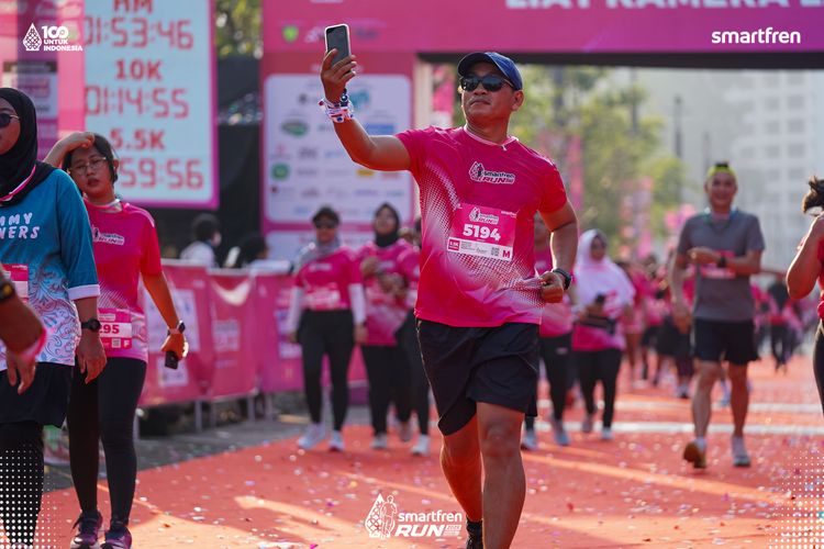 Race photo from Smartfren Run 2025 