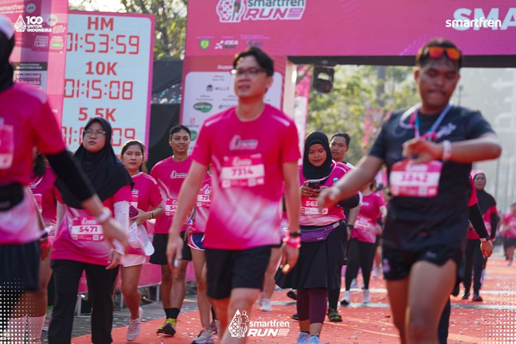 Race photo from Smartfren Run 2025 