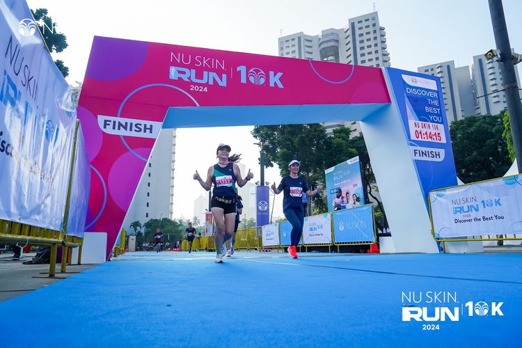 Race photo from Nu Skin Run 10K