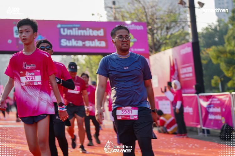 Race photo from Smartfren Run 2025 