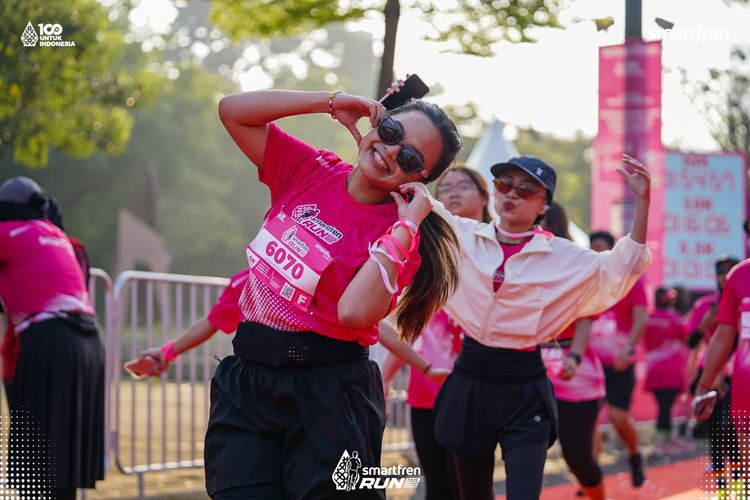 Race photo from Smartfren Run 2025 