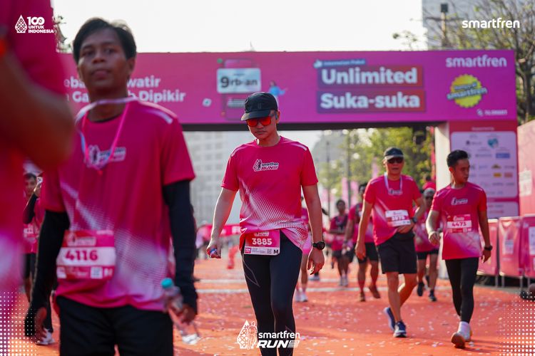 Race photo from Smartfren Run 2025 