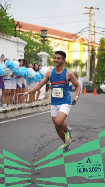 Race photo from Mangkunegaran Run 2025
