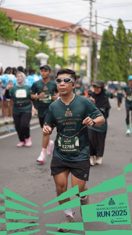 Race photo from Mangkunegaran Run 2025