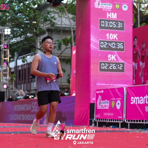 Race photo from SMARTFREN RUN 2026