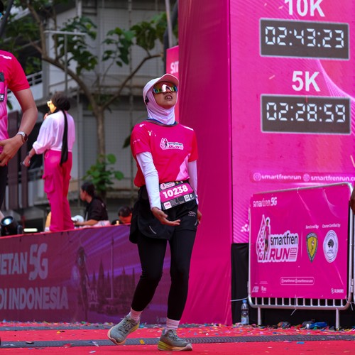 Race photo from SMARTFREN RUN 2026