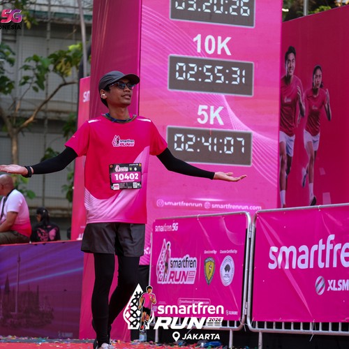 Race photo from SMARTFREN RUN 2026