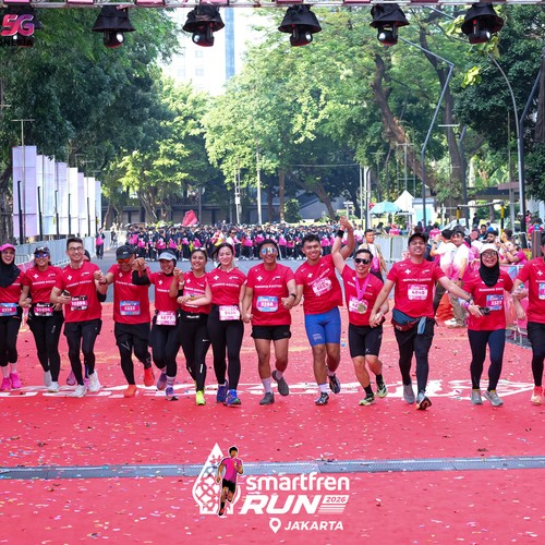 Race photo from SMARTFREN RUN 2026