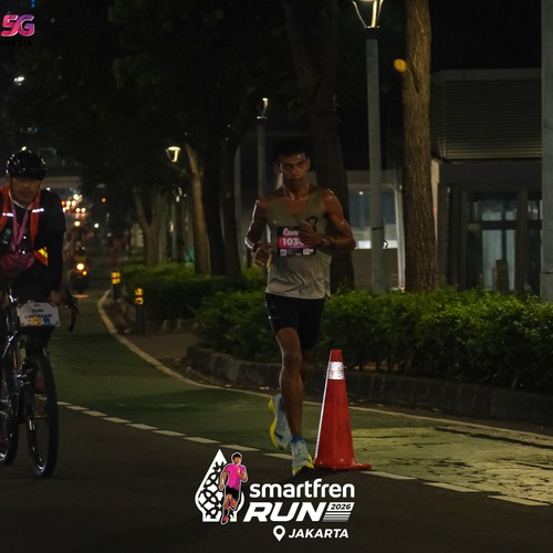 Race photo from SMARTFREN RUN 2026