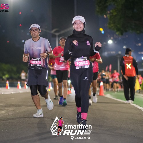 Race photo from SMARTFREN RUN 2026