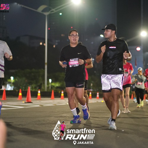 Race photo from SMARTFREN RUN 2026