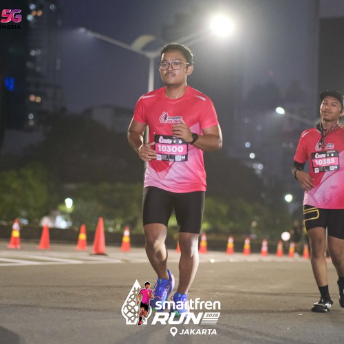 Race photo from SMARTFREN RUN 2026