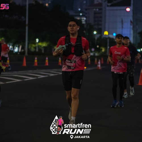 Race photo from SMARTFREN RUN 2026