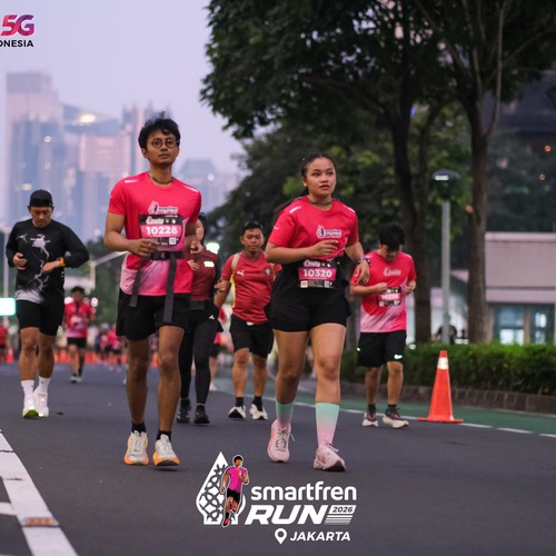 Race photo from SMARTFREN RUN 2026