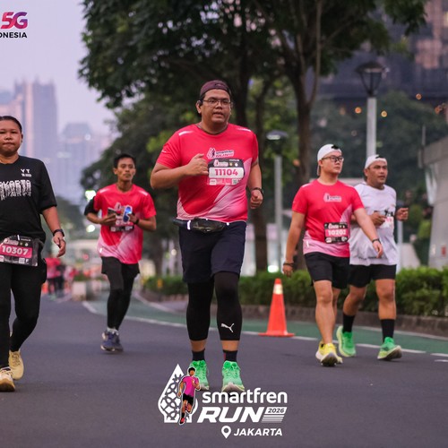 Race photo from SMARTFREN RUN 2026