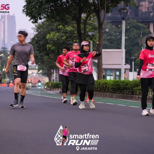 Race photo from SMARTFREN RUN 2026