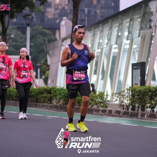 Race photo from SMARTFREN RUN 2026