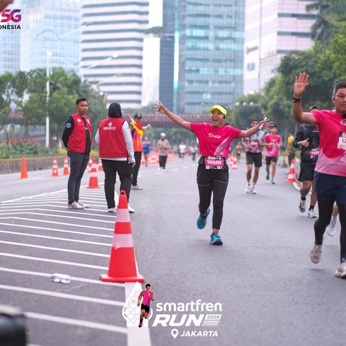 Race photo from SMARTFREN RUN 2026